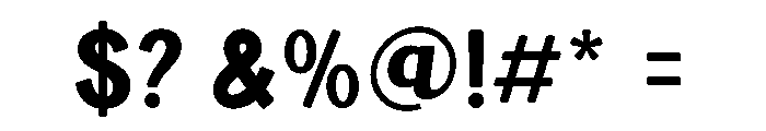 Creator Genius Font OTHER CHARS