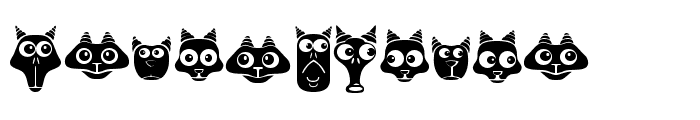 Creatures with Horns Regular Font LOWERCASE