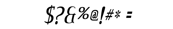 Credit Valley Italic Font OTHER CHARS