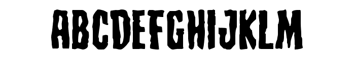 Creepy Crawlers Expanded Font LOWERCASE