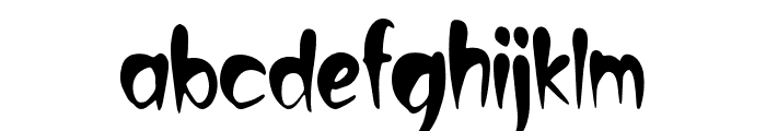 CreepyFace-Regular Font LOWERCASE