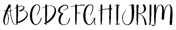 Crestore Font UPPERCASE