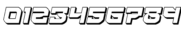 Crimson Destroyer 3D Italic Font OTHER CHARS
