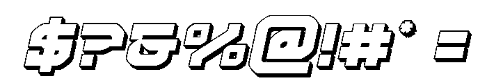 Crimson Destroyer 3D Italic Font OTHER CHARS