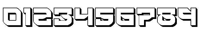 Crimson Destroyer 3D Font OTHER CHARS