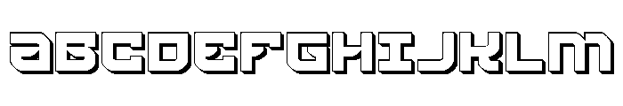 Crimson Destroyer 3D Font UPPERCASE