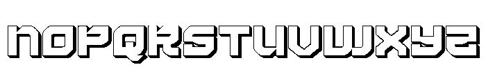 Crimson Destroyer 3D Font LOWERCASE