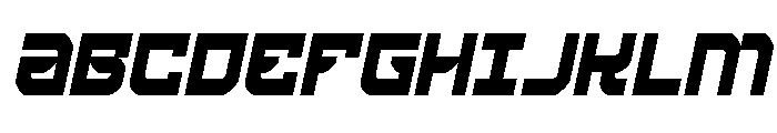 Crimson Destroyer Condensed It Font UPPERCASE