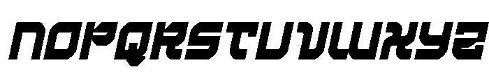 Crimson Destroyer Condensed It Font UPPERCASE