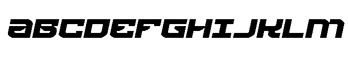 Crimson Destroyer Expanded Ita Font UPPERCASE