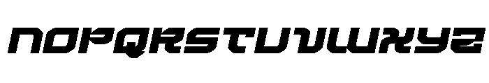 Crimson Destroyer Expanded Ita Font UPPERCASE