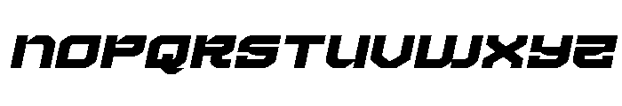 Crimson Destroyer Expanded Ita Font LOWERCASE