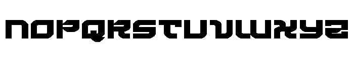 Crimson Destroyer Expanded Font UPPERCASE