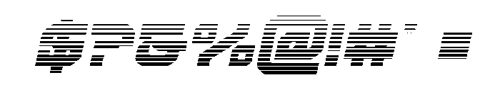 Crimson Destroyer Gradient Ita Font OTHER CHARS