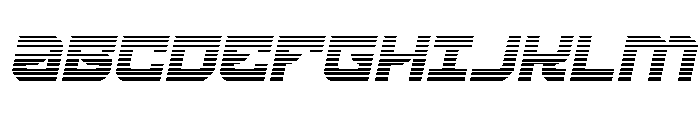 Crimson Destroyer Gradient Ita Font UPPERCASE