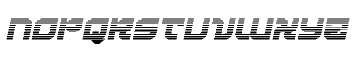 Crimson Destroyer Gradient Ita Font UPPERCASE