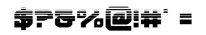 Crimson Destroyer Halftone Font OTHER CHARS