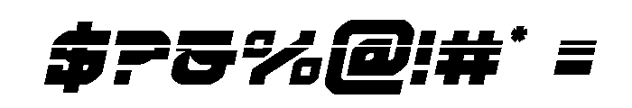 Crimson Destroyer Laser Italic Font OTHER CHARS