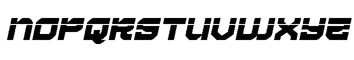 Crimson Destroyer Laser Italic Font LOWERCASE