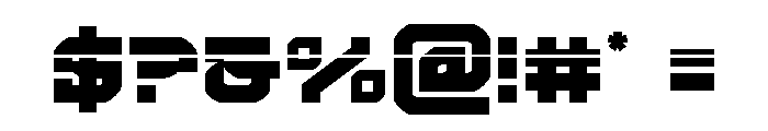 Crimson Destroyer Laser Font OTHER CHARS