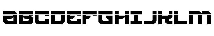 Crimson Destroyer Laser Font UPPERCASE