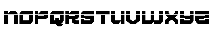 Crimson Destroyer Laser Font LOWERCASE