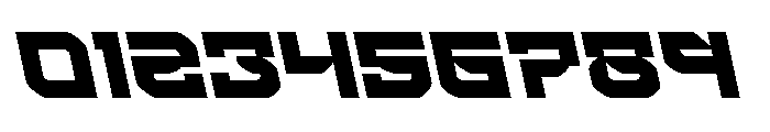 Crimson Destroyer Leftalic Font OTHER CHARS