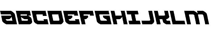 Crimson Destroyer Leftalic Font UPPERCASE