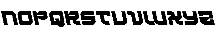 Crimson Destroyer Leftalic Font UPPERCASE