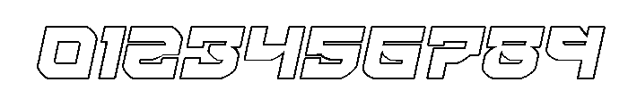 Crimson Destroyer Outline Ital Font OTHER CHARS