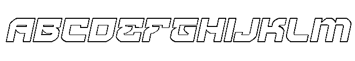 Crimson Destroyer Outline Ital FONT