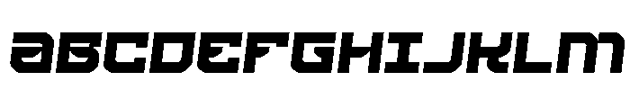 Crimson Destroyer Semi-Italic Font UPPERCASE