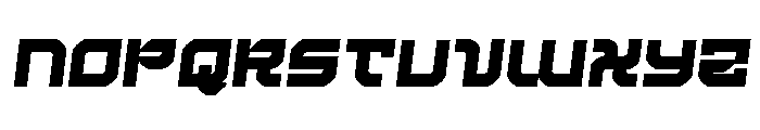 Crimson Destroyer Semi-Italic Font UPPERCASE