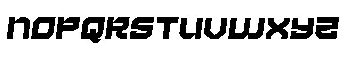Crimson Destroyer Semi-Italic Font LOWERCASE