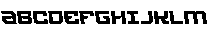 Crimson Destroyer Semi-Leftal Font UPPERCASE