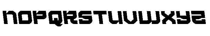 Crimson Destroyer Semi-Leftal Font LOWERCASE
