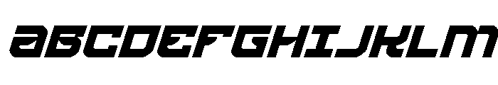 Crimson Destroyer Super-Italic Font UPPERCASE