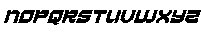 Crimson Destroyer Super-Italic Font LOWERCASE