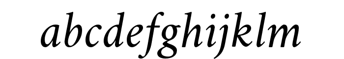 Crimson Italic Font LOWERCASE