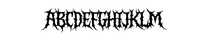 Crimson Sickness Font UPPERCASE