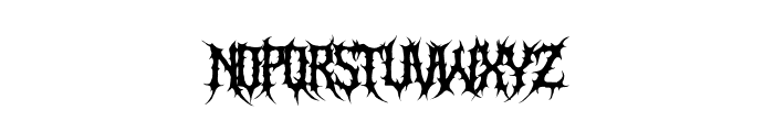 Crimson Sickness Font LOWERCASE