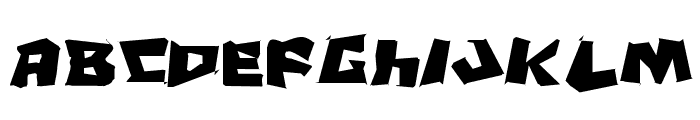 Cro-Magnum Jagged Font LOWERCASE