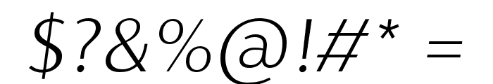 Cromlin DEMO ExtraLight Italic Font OTHER CHARS