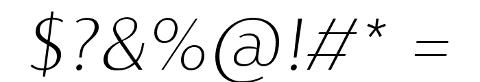 Cromlin DEMO Thin Italic Font OTHER CHARS