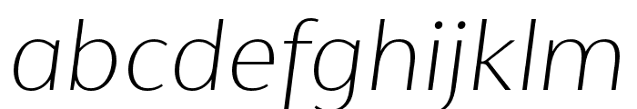 Cromlin DEMO Thin Italic Font LOWERCASE