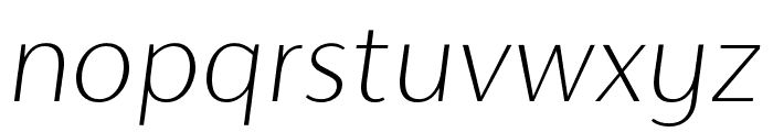 Cromlin DEMO Thin Italic Font LOWERCASE