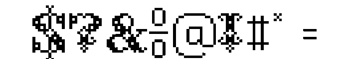 Cross Stitch Initials Regular Font OTHER CHARS