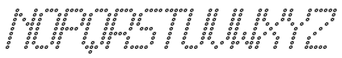 Cross led tfb Italic Font UPPERCASE