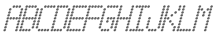 Cross led tfb Italic Font LOWERCASE