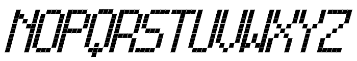 Cross led tfb bold Italic Font UPPERCASE